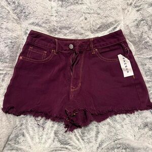 purple pacsun high rise festival shorts 🐙
size 25